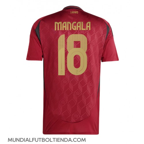 Camiseta Bélgica Orel Mangala #18 Primera Equipación Replica Eurocopa 2024 mangas cortas